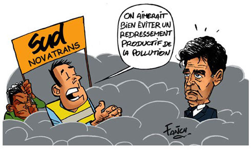 Un travailleur de Novatrans interpelle le ministre Arnaud Montebourg