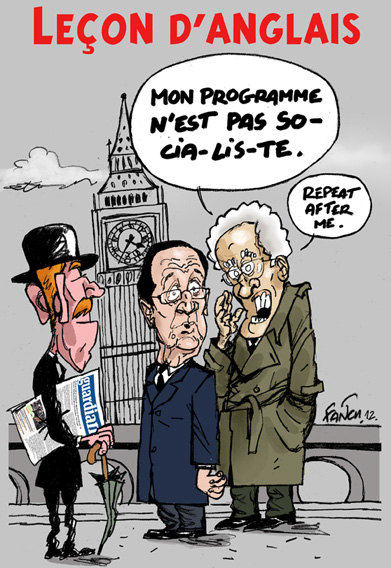 François Hollande prend des cours d'anglais avec son coach Lionel Jospin