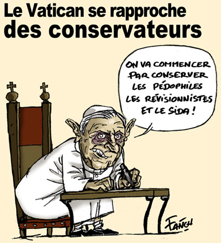 Le Pape Benoit XVI et les pedophiles et les conservateurs