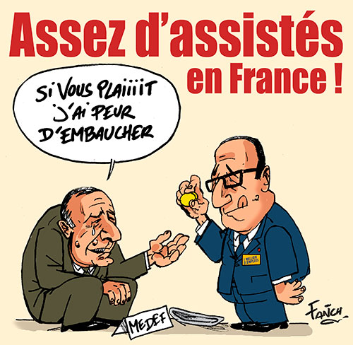 Gattaz mendie de l'argent à François Hollande