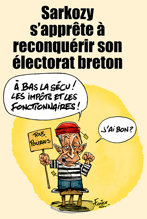 Nicolas Sarkozy souhaite reconquérir le coeur des bretons